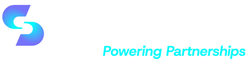 Channelscaler Logo Horizontal Negative + Tagline Medium